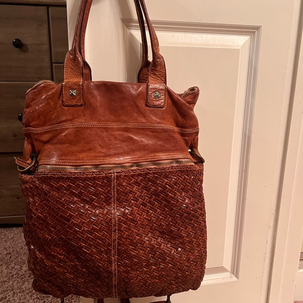 Gorgeous Langellotti leather shopper and backpack, excellent condition